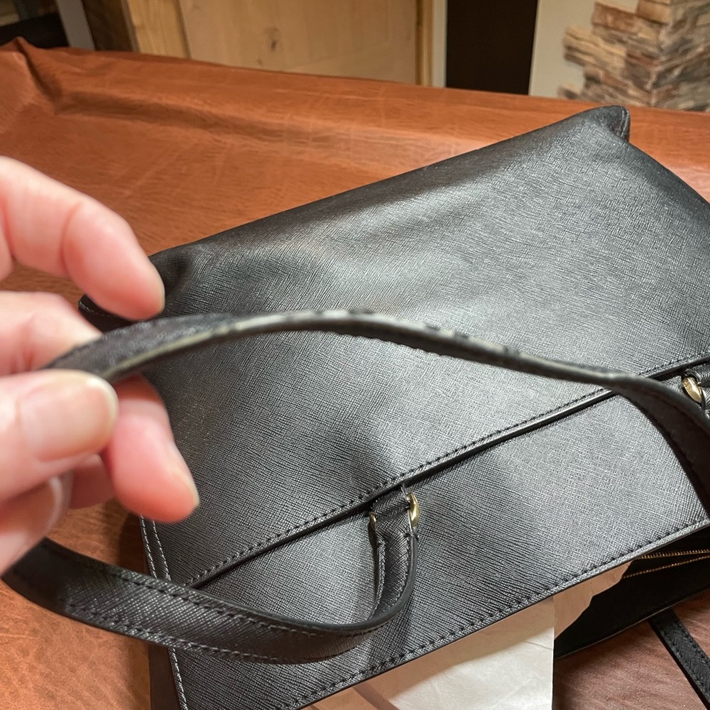 Tory Burch Black Leather Tote - Picture 9 of 10